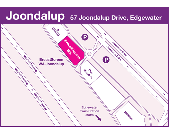 Map of Joondalup clinic location