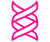 Pink double helix logo