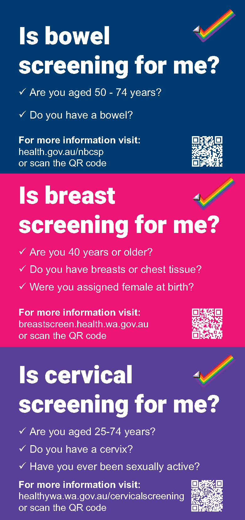 Screening Saves Lives flyer back page