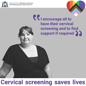 Barb social media tile promoting cervical screening