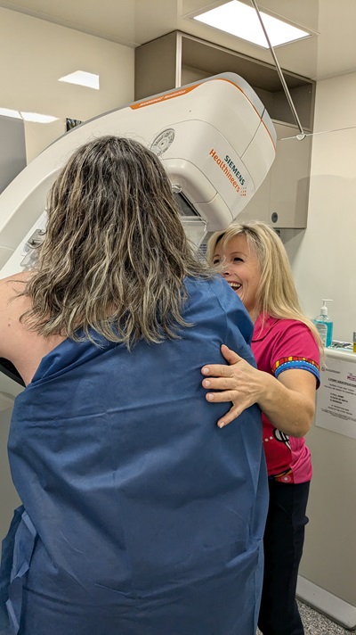 Radiographer screening client