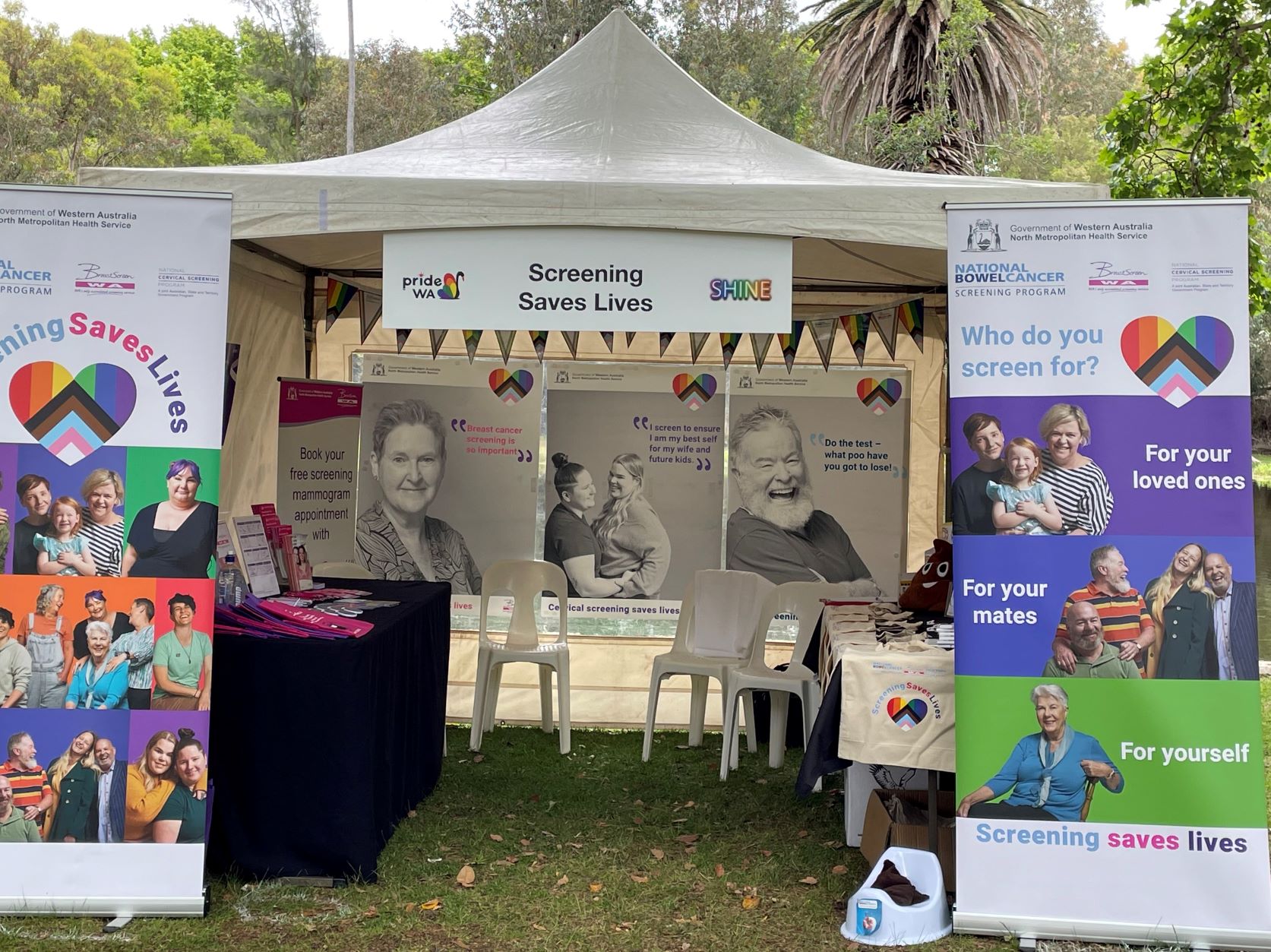 Stall at Pride Fairday