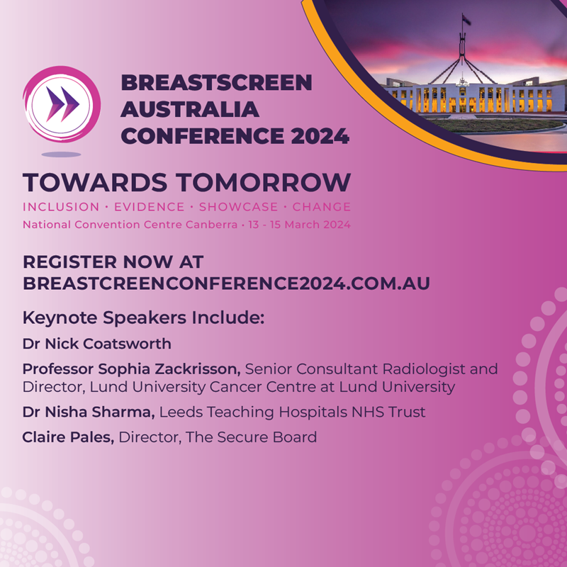BreastScreen Aus conference promotional tile